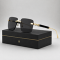 Cavalier Rimless Square Sunglasses