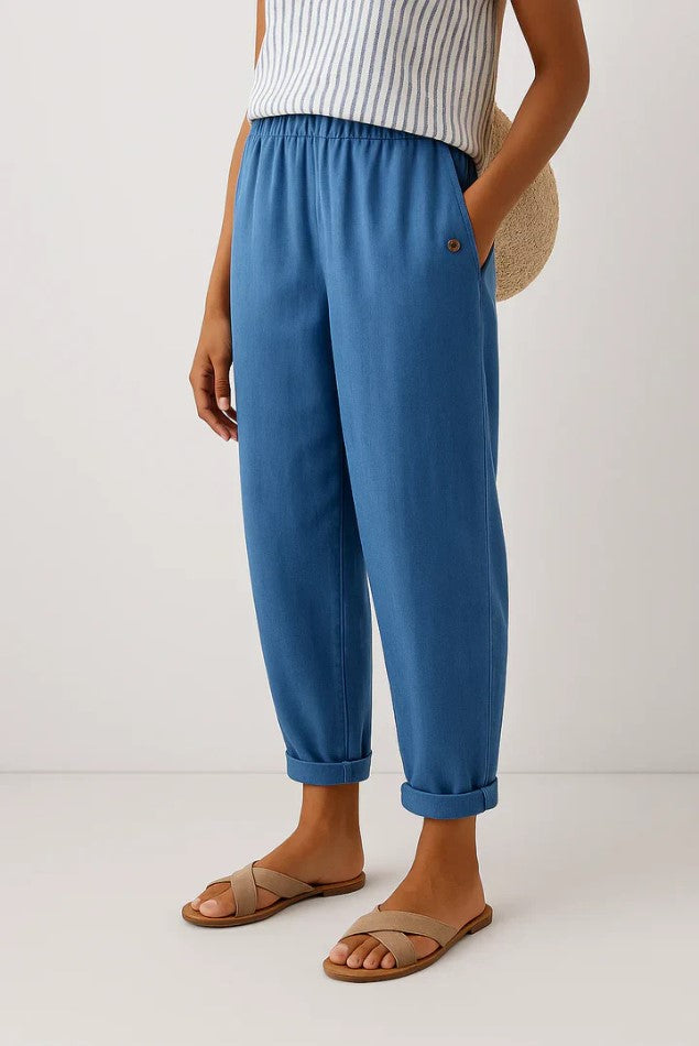 Romina | Pantalones Atemporales de Lino y Algodón
