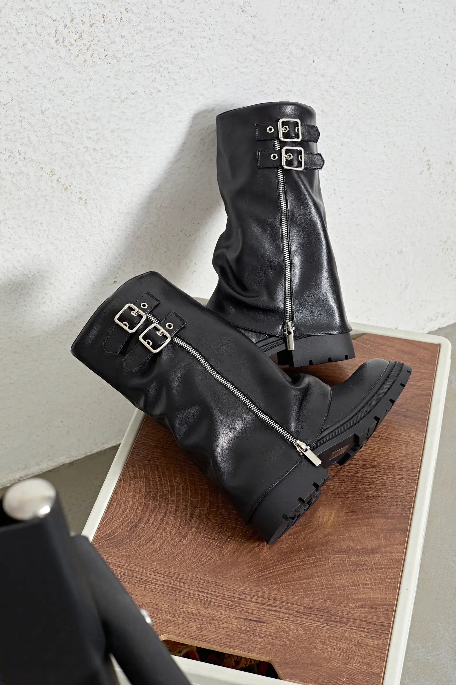 Olaya - Botas Cubiertas con Cremallera