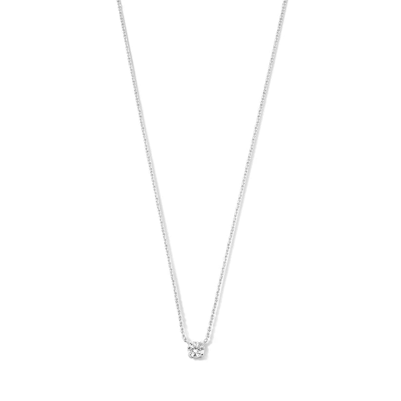 Collar con piedra moissanite Cléa | Oro