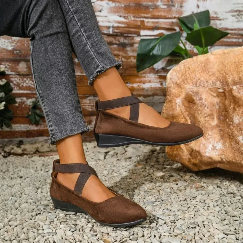 Isabella | Zapatos de Bailarina con Cuña Cerrada