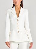 Sofia | Blazer blanco de un botón