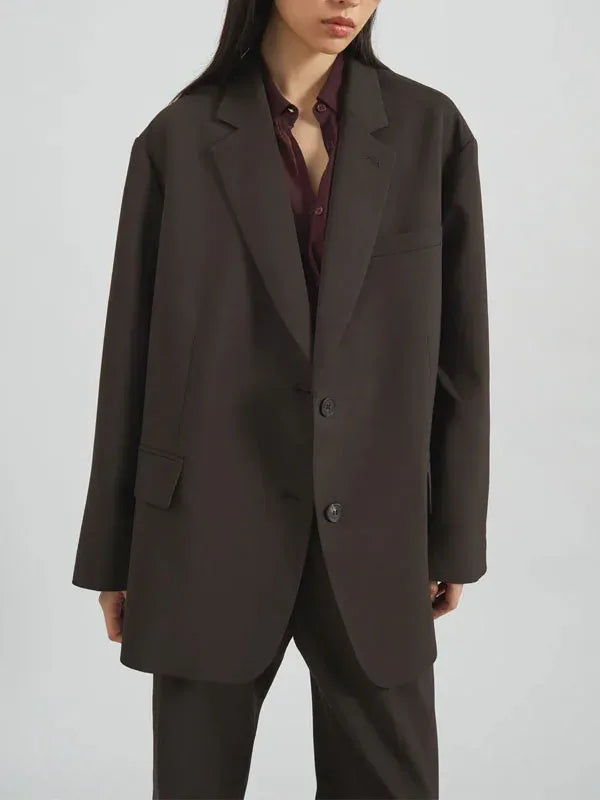 Sofía | Blazer cruzado extragrande "Poder de la Tierra"