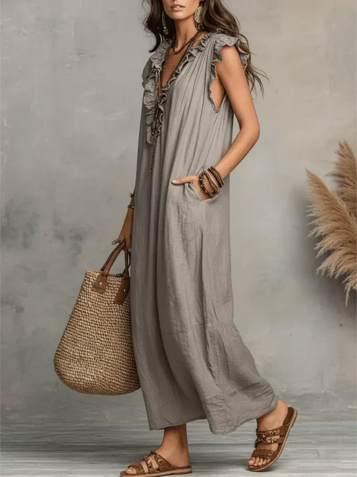 Esperanza | Vestido Largo Bohemio Fluido