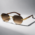 Cannes Gradient Rimless Sunglasses