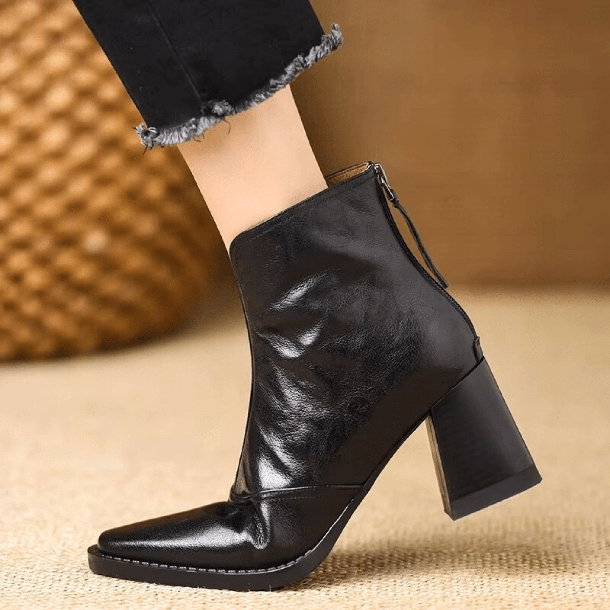 Claudia - Botines de Lujo con Tacón Medio